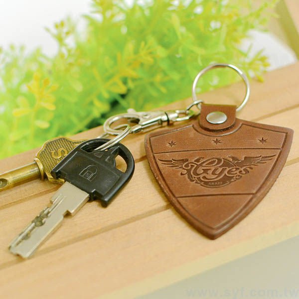 馬鞍牛皮鑰匙圈-三色可選-訂做客製化禮贈品-可客製化印刷烙印logo_8